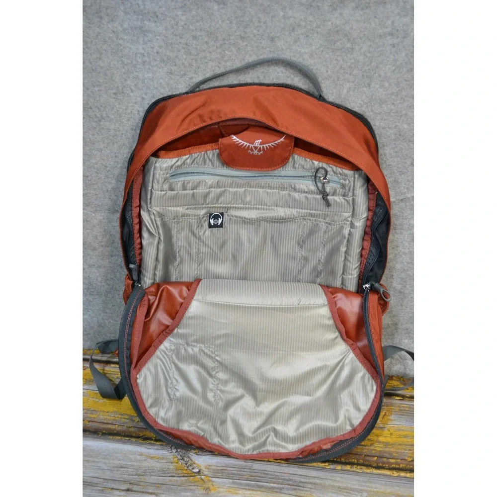 Osprey Brown Meridian Backpack Soft Case Laptop Travel Daypack Men Women